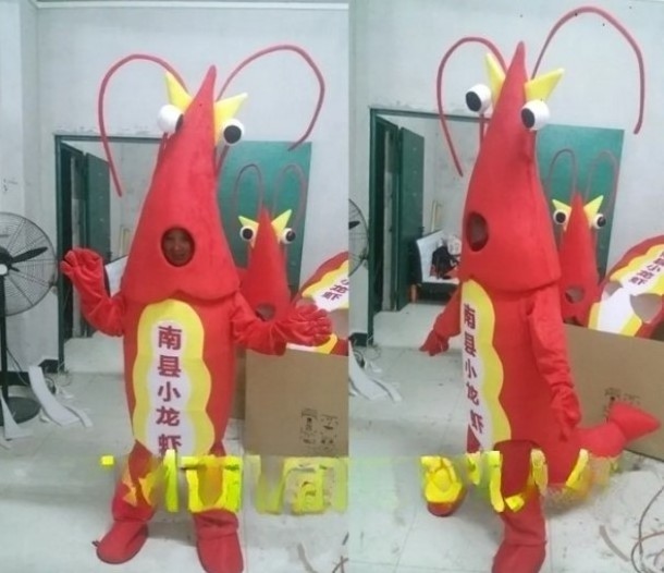 Funtoys Ocean Shrimp Mascot Costume for Adult Cartoon Animal Cosplay for Halloween Christmas Party Event