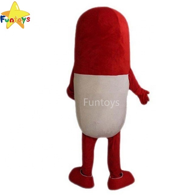 Funtoys Red Pill Mascot Capsule Costume Fancy Party Dress Halloween Carnival Costumes For Adult