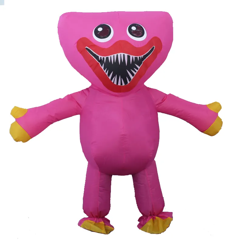 Funtoys Inflatable Sausage Mouth Monster Hu-ggy Wuggi Cosplay Mascot Costumes Play Games Blue Pink Halloween Party Suit