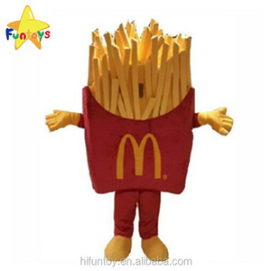 Funtoys MOQ 1 PCS  McDonalds Fast Food Theme French Fries Mascot Costume