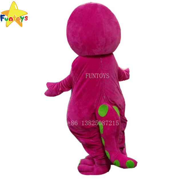 Funtoys CE Barney Dinosaur Mascot Costumes For Adult