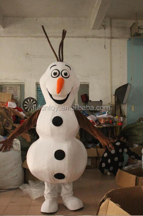 Funtoys CE frozen snowman olaf mascot costume for adult