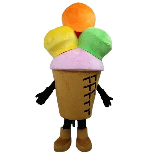 Funtoys  hot sale  ice creams mascot costumes color mascot costume for sale