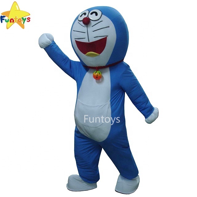 Funtoys CE Adult Doraemon Cat Mascot Costume Fancy Dress For Happy Halloween