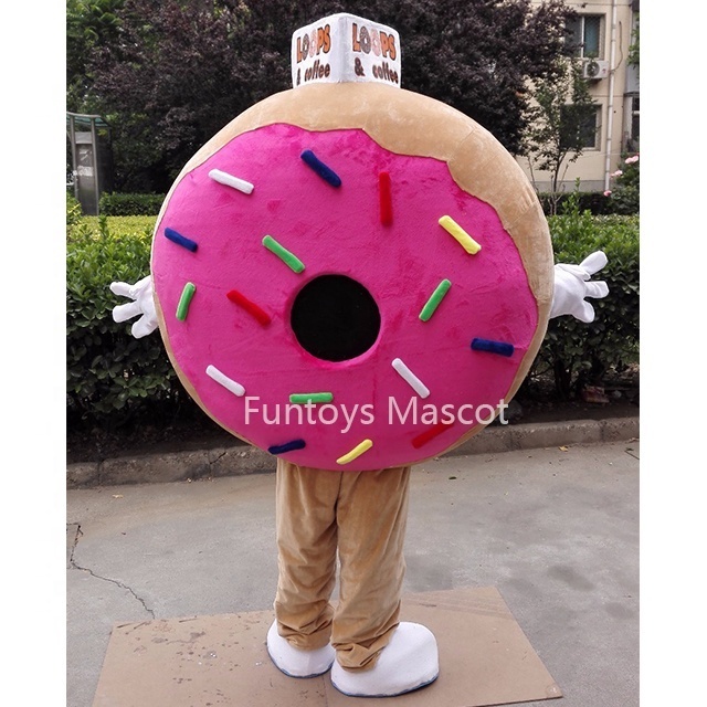 Funtoys CE Pink Donut Mascot Costume Cosplay Fancy Dress Advertising Promotion Carnival Halloween Xmas For Adults