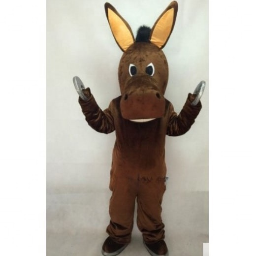 Funtoys Cute Brown Donkey Halloween Christmas Mascot Costume for Adult Cartoon Animal Cosplay