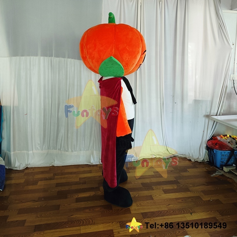 Funtoys Pumpkin Mascot Costume Suit Cosplay Dress Outfits Clothing Advertising Carnival Halloween Christmas For Adult