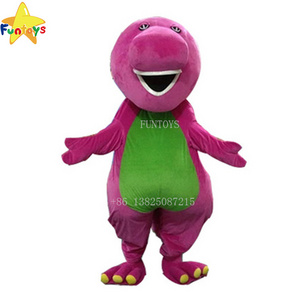 Funtoys CE Barney Dinosaur Mascot Costumes For Adult