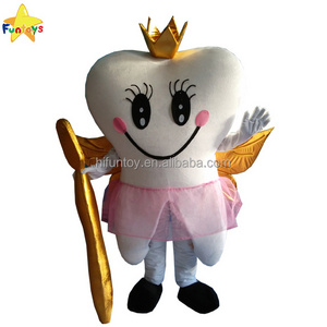 Funtoys plush Golden Queen Tooth Mascot Costume