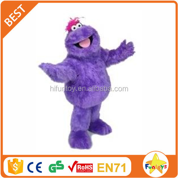 Funtoys CE Sesame Street Purple Elmo Monster Adult Mascot Costume