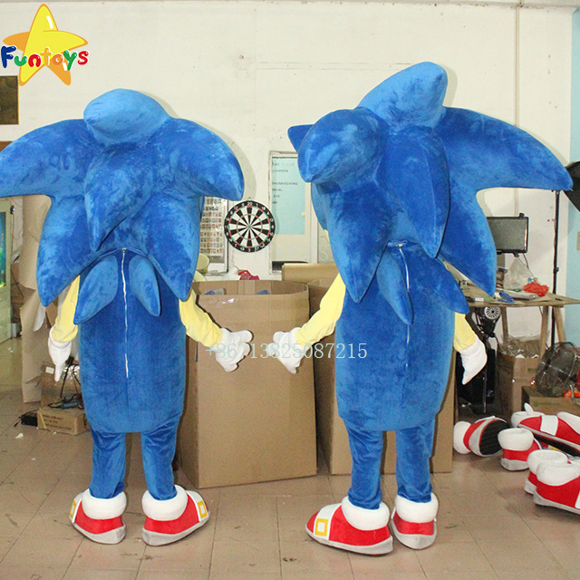 Funtoys CE custom made cosplay sonic mascot costume