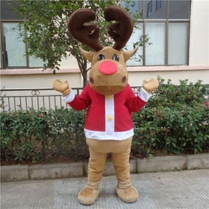 Funtoys Happy Deer Mascot Costume for Adult Cartoon Animal Cosplay for Christmas Party Game Carnival Feast