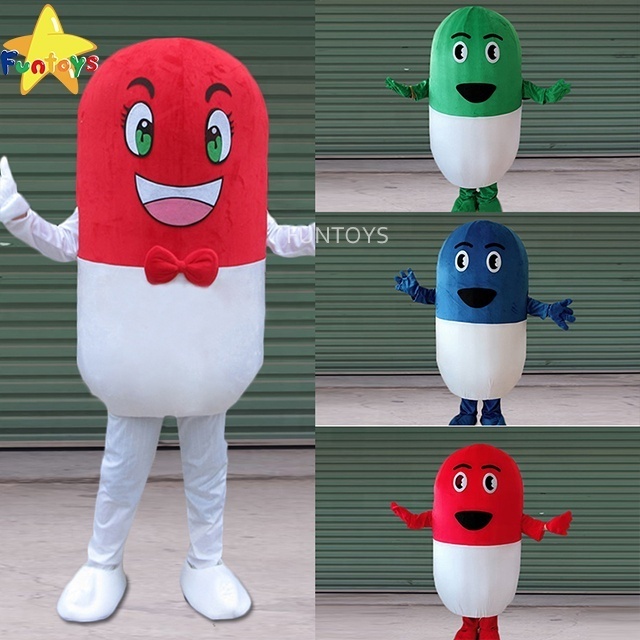 Funtoys Pills Mascot Costume Halloween Christmas Birthday Celebration Carnival Dress For Adult