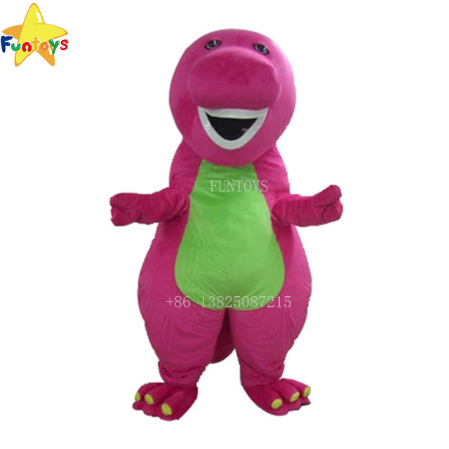 Funtoys CE Barney Dinosaur Mascot Costumes For Adult