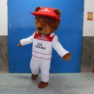 Funtoys funny Cartoon Baseball Bear Mascot Costume for party popular costumes suits in hot sale costume cosplay Suit For party