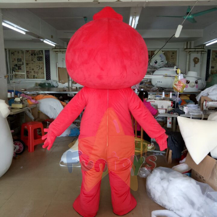 Funtoys Funny Red Doll Mascot Costume for Halloween Game Party Dress Character