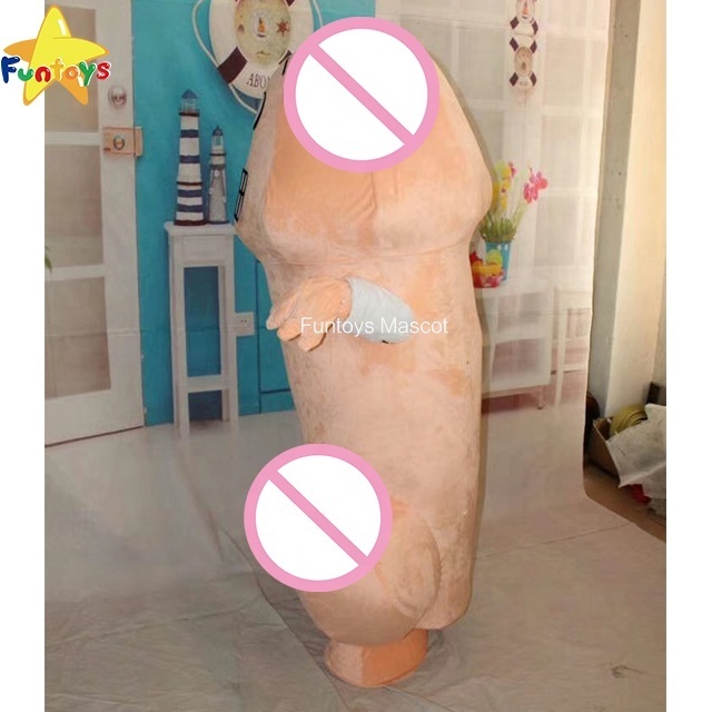 Funtoys CE Adult Penis Mascot Costume Character Costumes for Halloween party