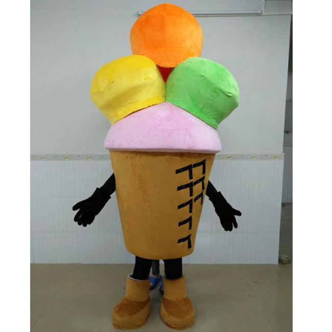 Funtoys  hot sale  ice creams mascot costumes color mascot costume for sale