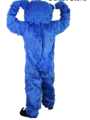 Funtoys Plush Blue Bear Mascot Costume for Halloween Party Christmas for Adult Cartoon Animal Cosplay