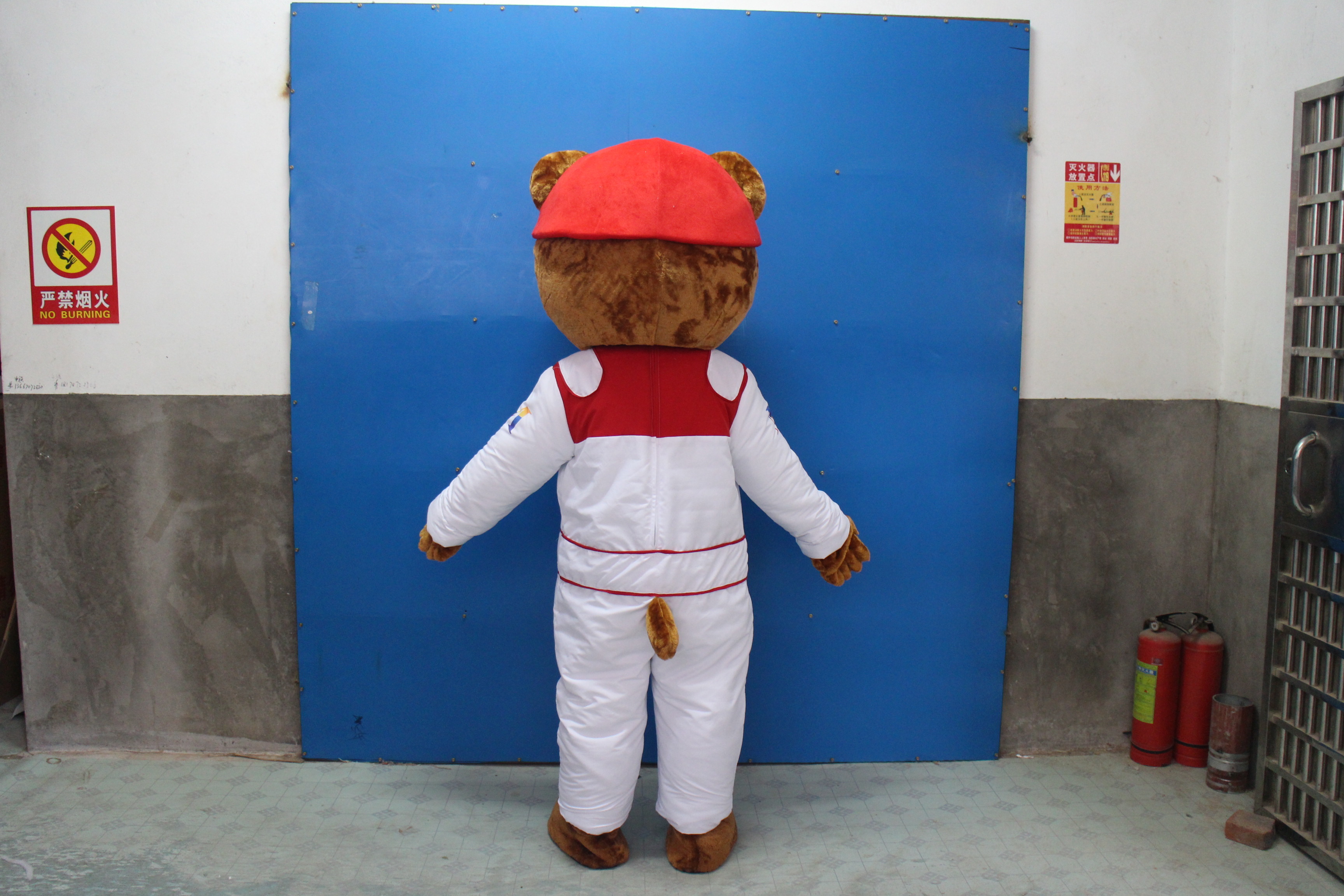 Funtoys funny Cartoon Baseball Bear Mascot Costume for party popular costumes suits in hot sale costume cosplay Suit For party