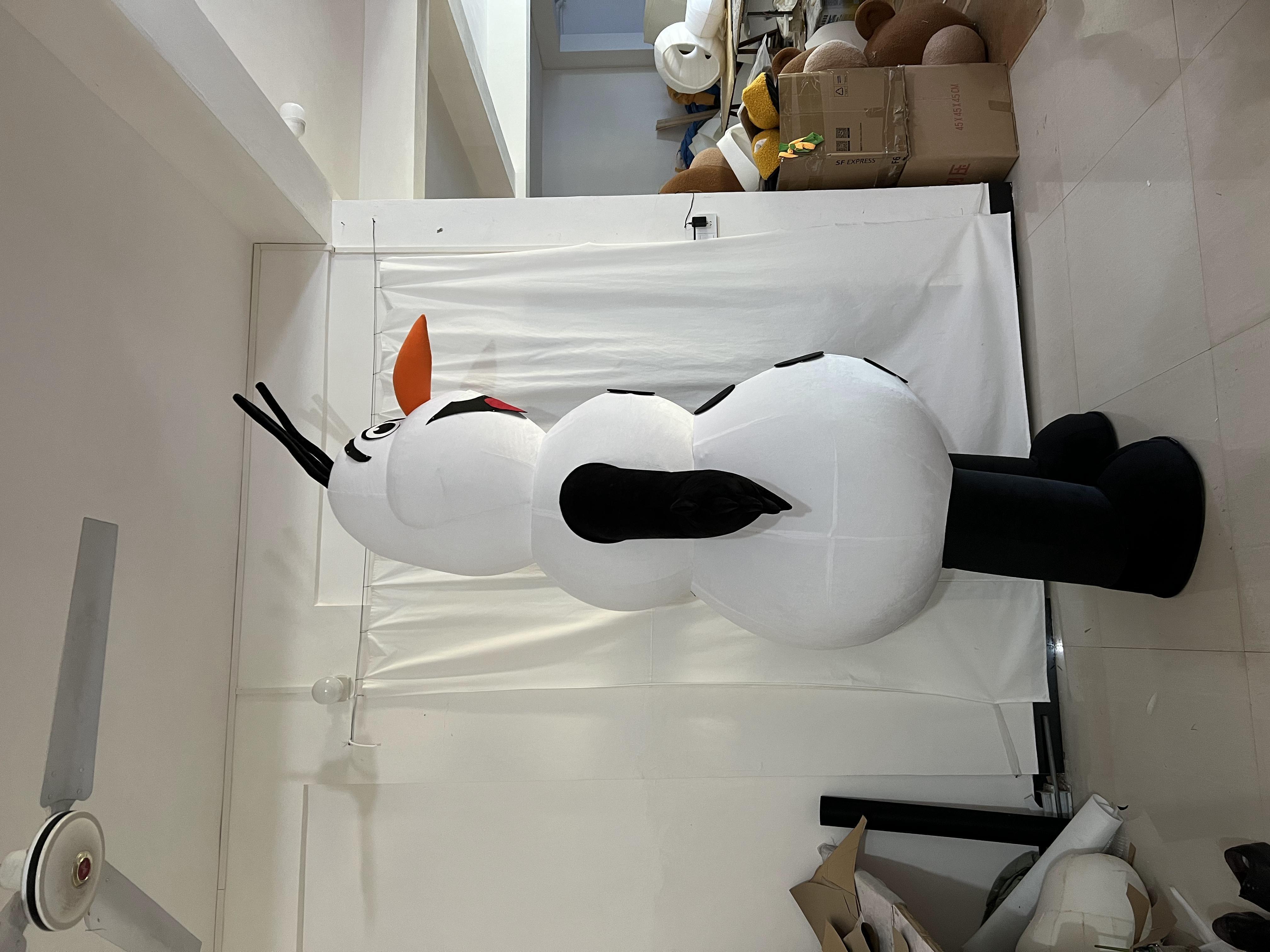 Funtoys Outdoors 2.6 meter Christmas parade inflatable snowman costume olaf mascot costume for adult