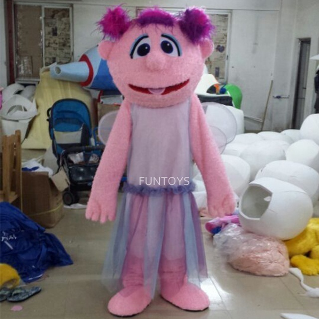 Funtoys Colorful Dress Sesame Street Cookie Cartoon Magic Girl Abby Cadabby Elmo Cosplay Mascot Costumes For Adult