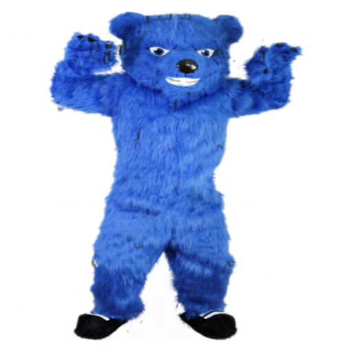 Funtoys Plush Blue Bear Mascot Costume for Halloween Party Christmas for Adult Cartoon Animal Cosplay