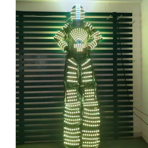 FUNTOYS HOT SALE LED Luminous Robot Costume With Laser Helmet Gloves Laser Robot Costume LED Robot suit