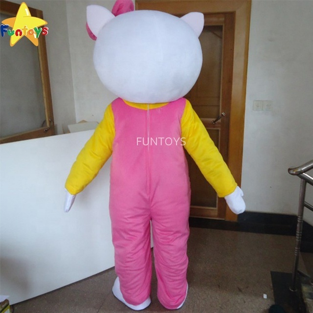 Funtoys Adult Cartoon Mascot Costume Cute Kitty Pink Fancy Dress