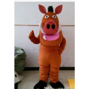 Funtoys Handmade Pumba Pig Mascot Costume for Adult Cartoon Animal Cosplay for Party Game Stage Performance Parade Activity