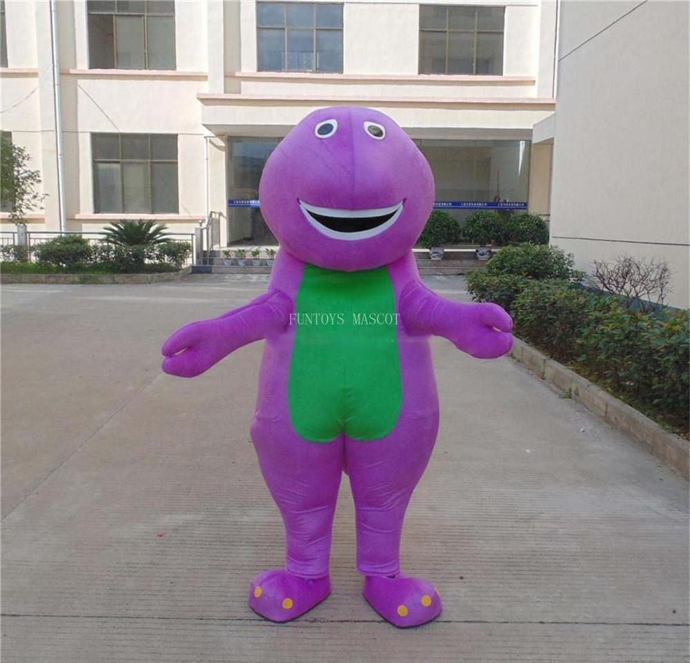 Funtoys CE purple dinosaur costumes mascot barney costume rental for adults