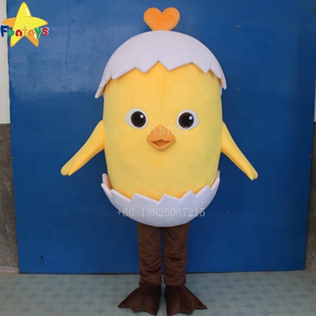 Funtoys Funny eggshell cartoon Easter Egg costom chicken mascot costumes for men