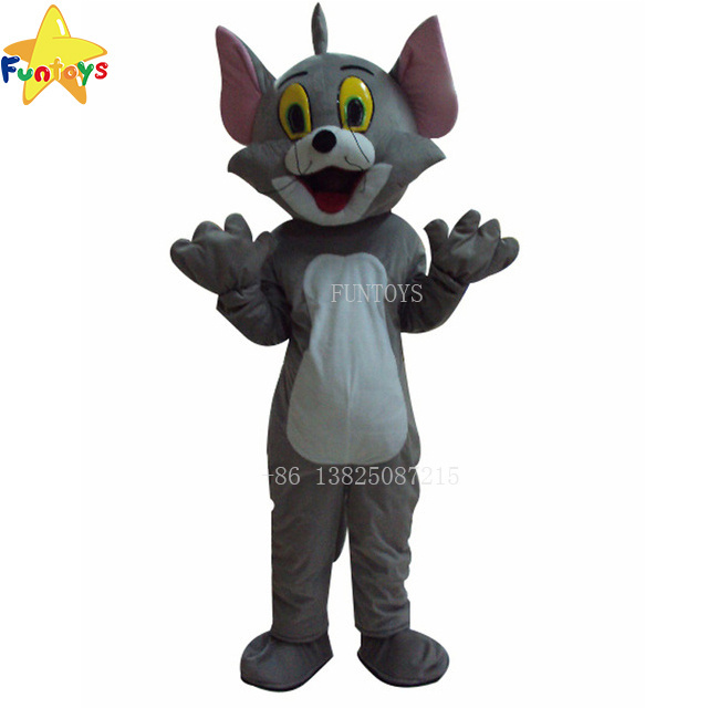 Funtoys CE Tom Cat And Jerry Mouse Mascot Costume Cosplay Film Halloween For Adult