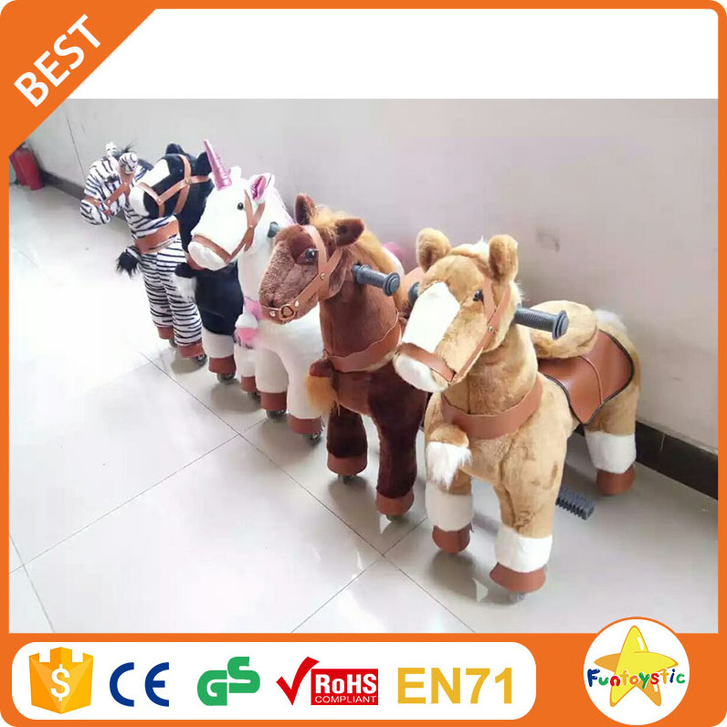 Funtoys best selling outdoor playground wooden rocking horse toy for kids and adult