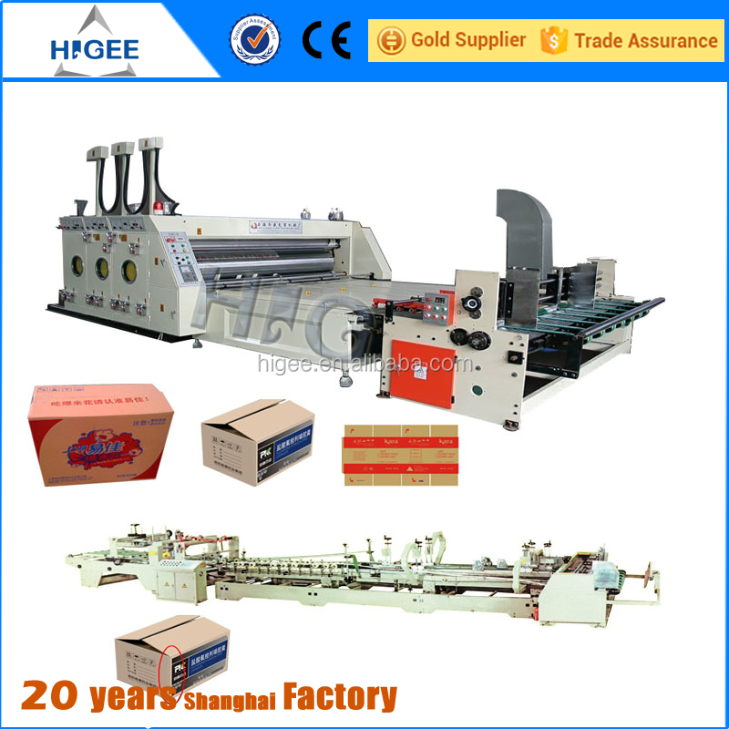 low price fully automatic corrugated box making machine