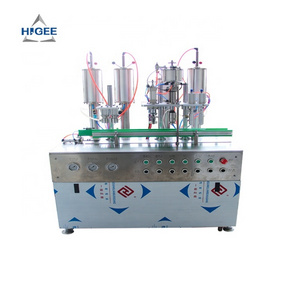 Semi-auto aerosol tin can making machine sea salt spray aerosol can filling machine