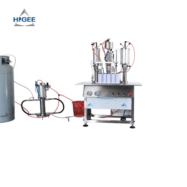 spray bottle liquid filling machine,aerosol filling machine gas machine filling spray oxygen aerosol can filler