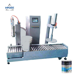 Higee Paint Bucket Filling Sealing machine/Plastic Coating Bucket Lid Capper/Pails Capping Machine