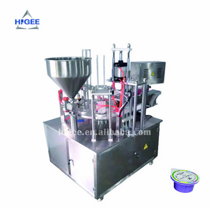 Higee coffee cup Yogurt filling machine k cup filling sealing machine