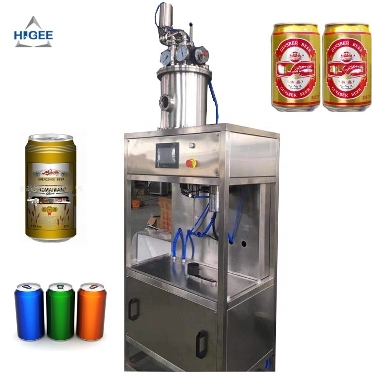 manual beer can filling sealing machine,beer filling machine small filling beer machine liquid filler