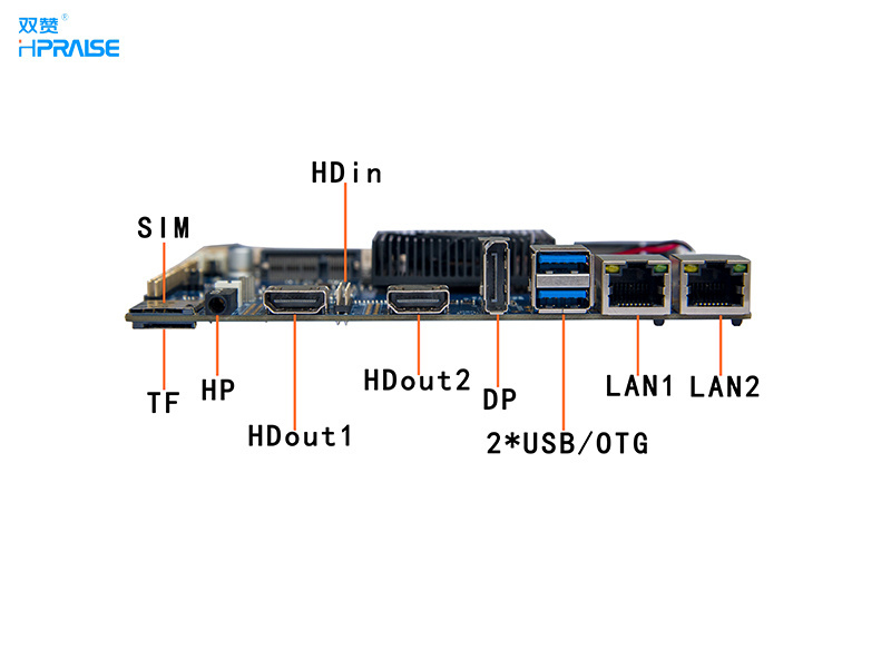 rk3588 AI octa core LTE 5G android 12 embedded dual lan rs485 rs232 8K DP multi display motherboard main board