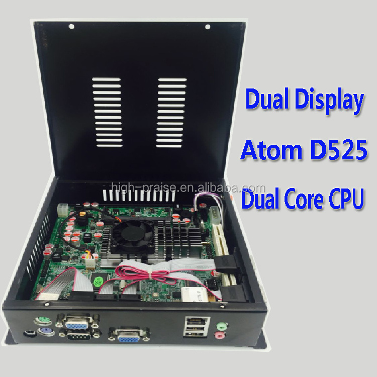 Intel Atom D525 Dual Core cpu embedded Industrial computer