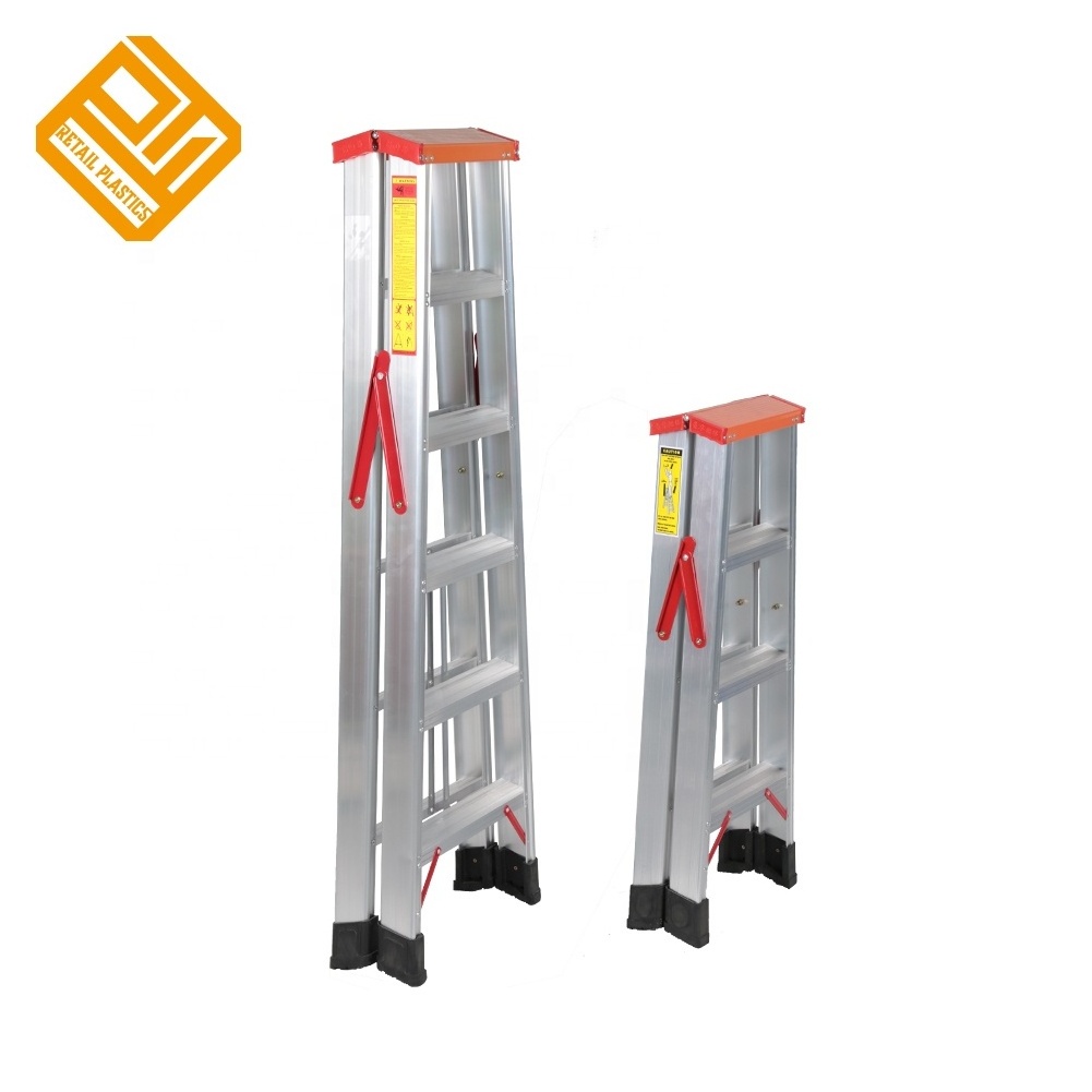 Warehouse household 4 step 6 step portable folding aluminium ladder