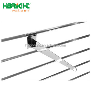 glass or wooden shelf bracket slat wall hanger retail display accessories supermarket slatwall hook