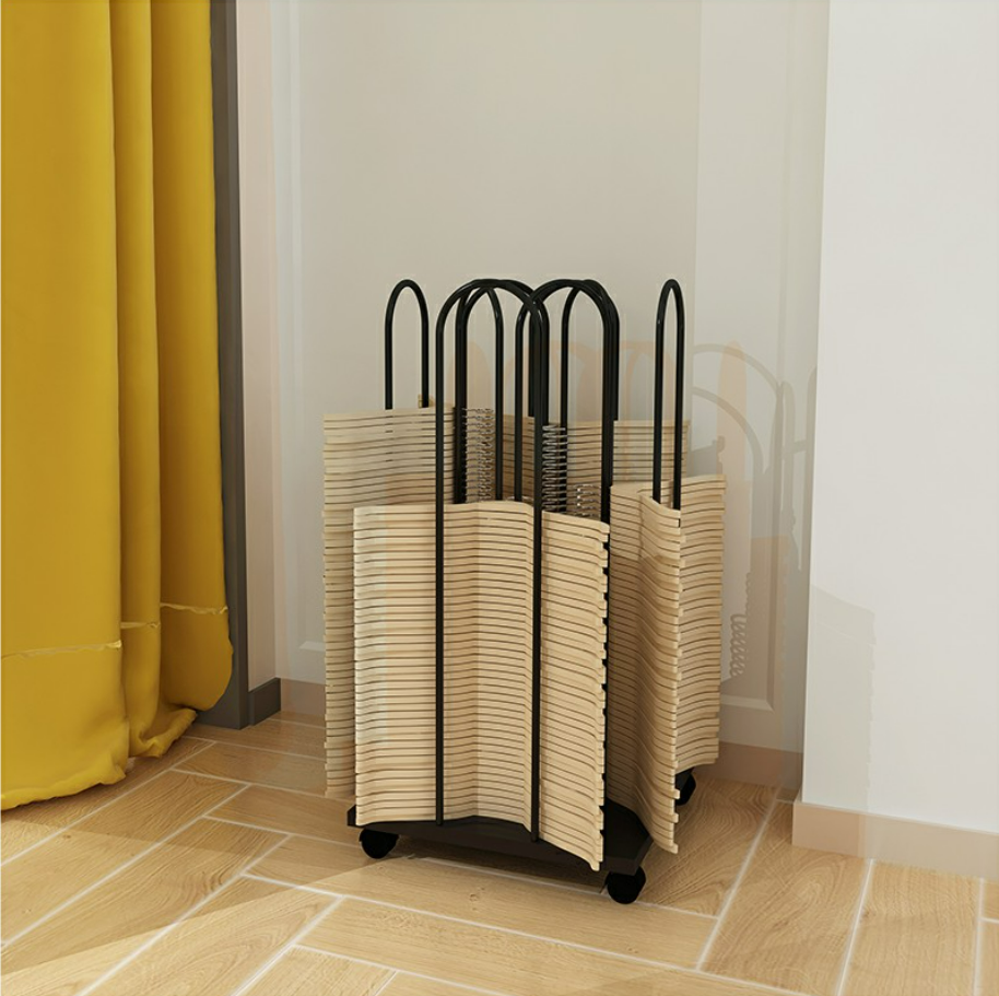 Assemble Clothes Hanger Stacker Organizer with Wheels