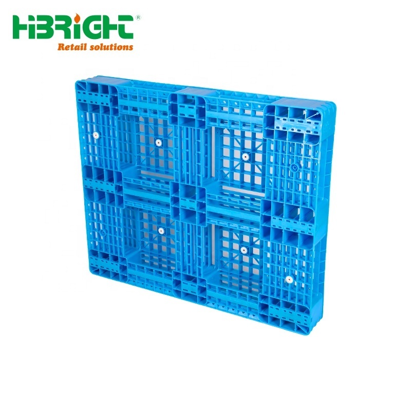 Double side 48''x40'' white color food grade rack use reinforced virgin plastic pallet