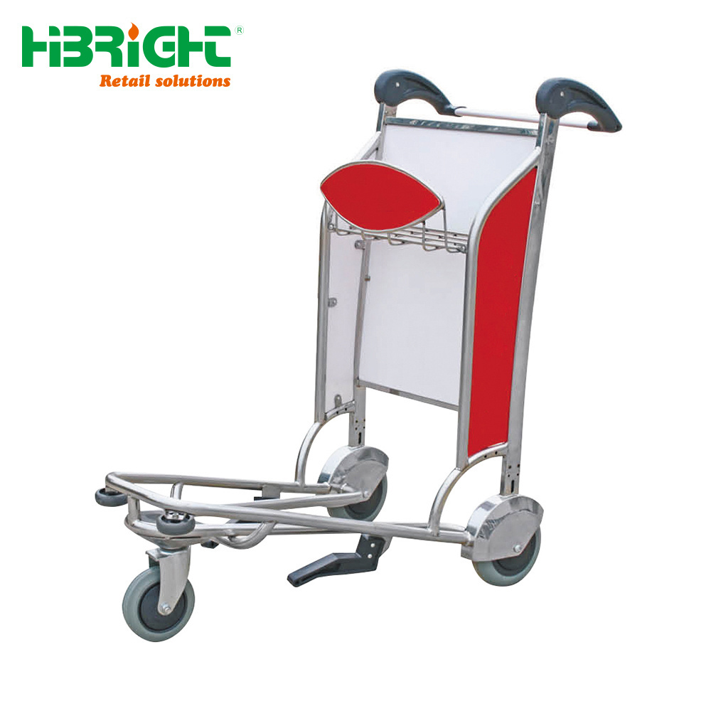 Airport passenger baggage trolleys