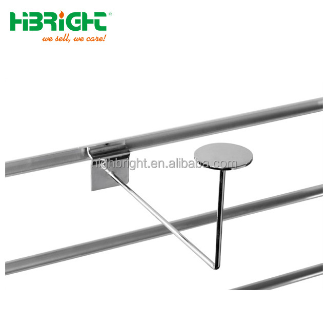 glass or wooden shelf bracket slat wall hanger retail display accessories supermarket slatwall hook