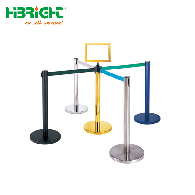 Retractable belt crowd control post stanchion for sale