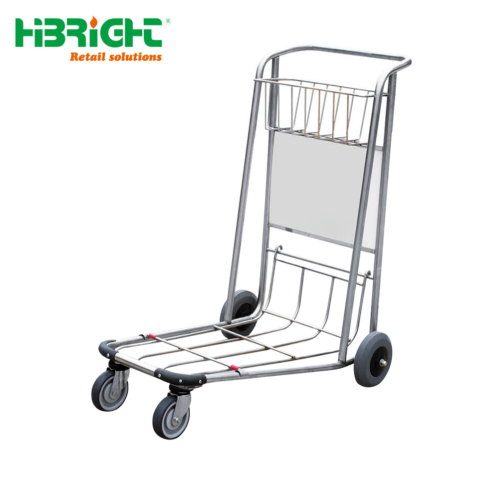 Airport passenger baggage trolleys